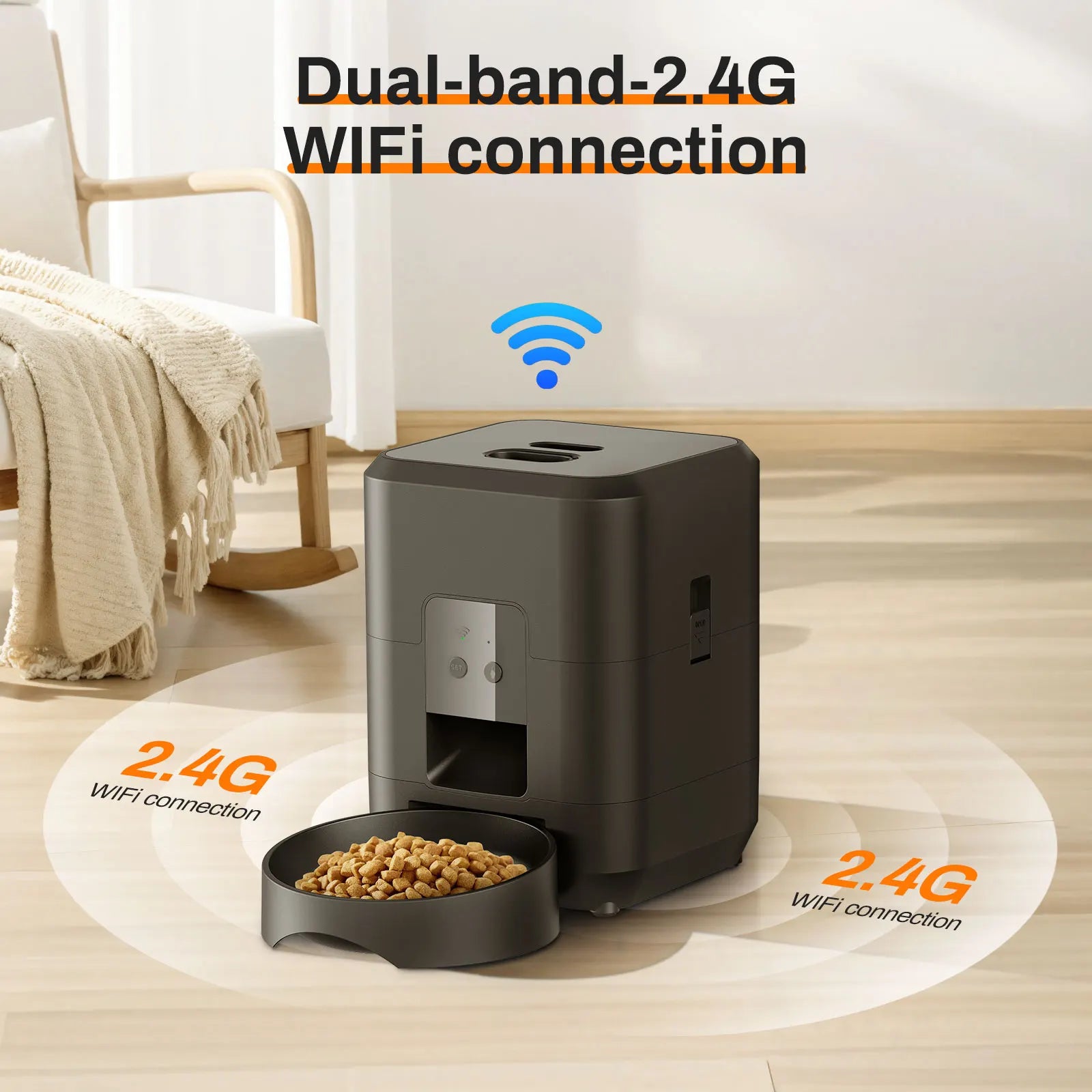 Smart Pet Feeder Automatic Cat Feeder Dog Slow Food Machine With Timed Quantitative Automatic Cat Food Dispenser Cat Dog Bowl - JENZOS