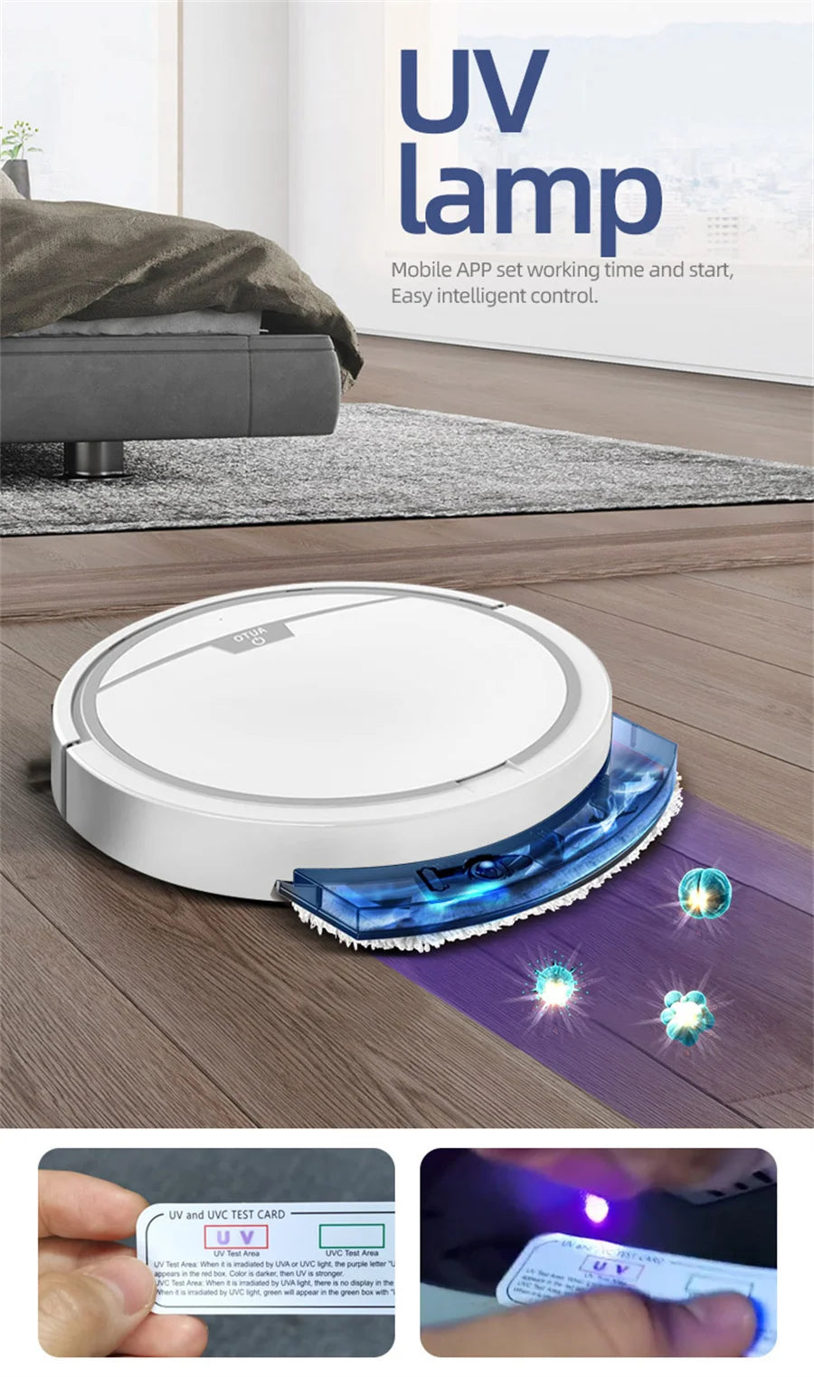 Draadloze Robotstofzuiger met Dweilfunctie – Stil & Slim