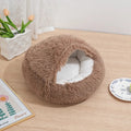 Winter Plush Pet Cat Bed Round Cat Cushion Cat House 2 in 1 Warm Cat Basket Pet Sleep Bag Cat Nest Kennel for Small Dog Suit New - JENZOS