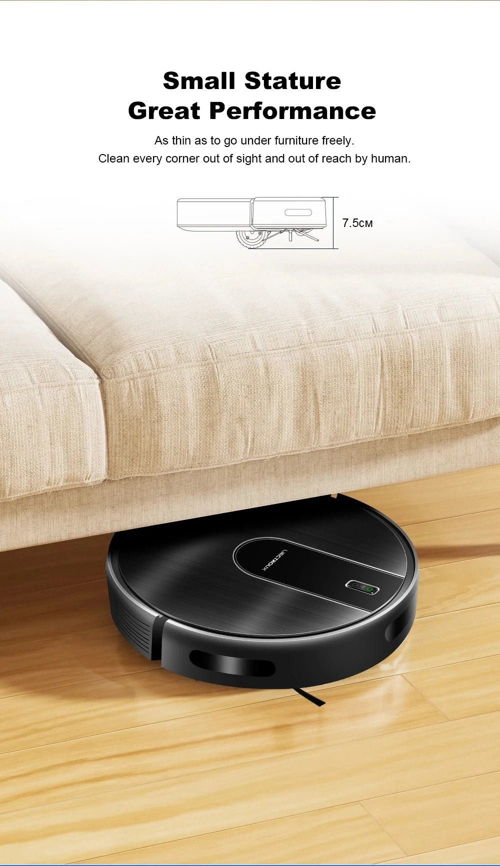 2-in-1 Robotstofzuiger met Dweilfunctie – 4000Pa & WiFi
