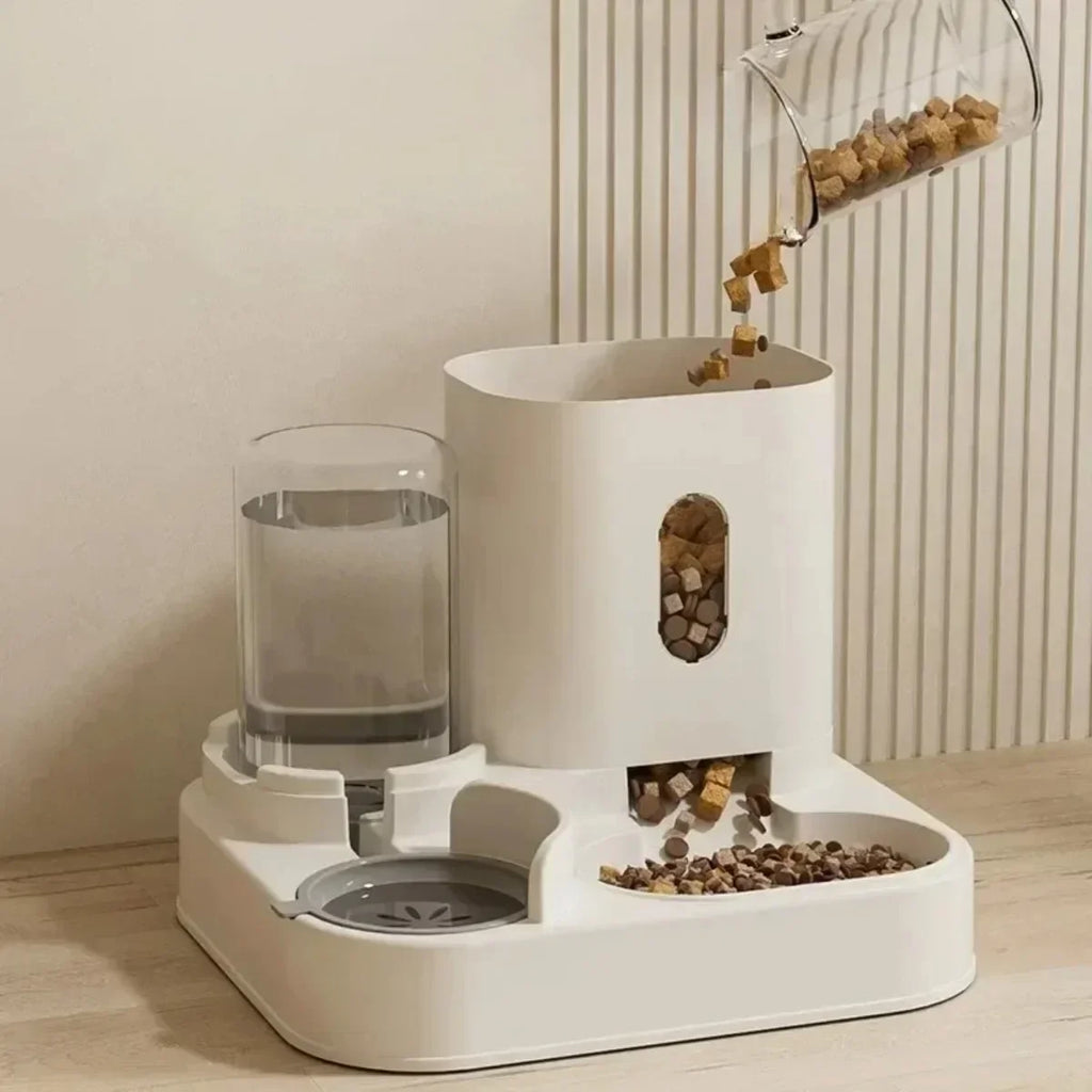 Automatische Voerbak met Waterfontein – 2L voor Katten & Honden