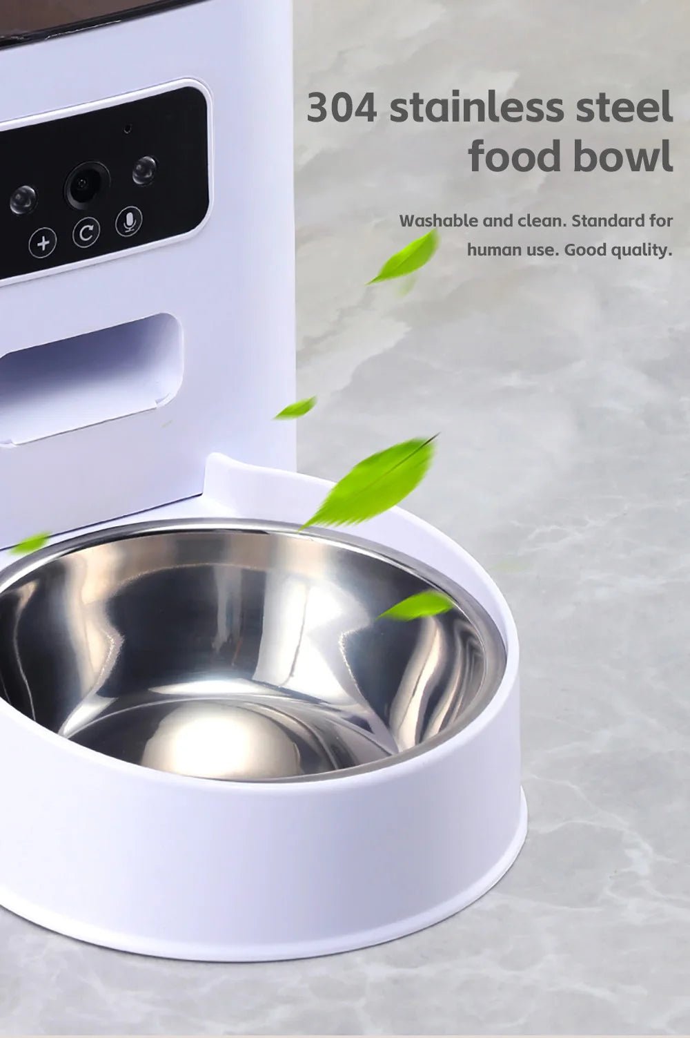 5L Automatic Pet Feeder with Camera - WiFi, HD Night Vision, Timed Portions - JENZOS