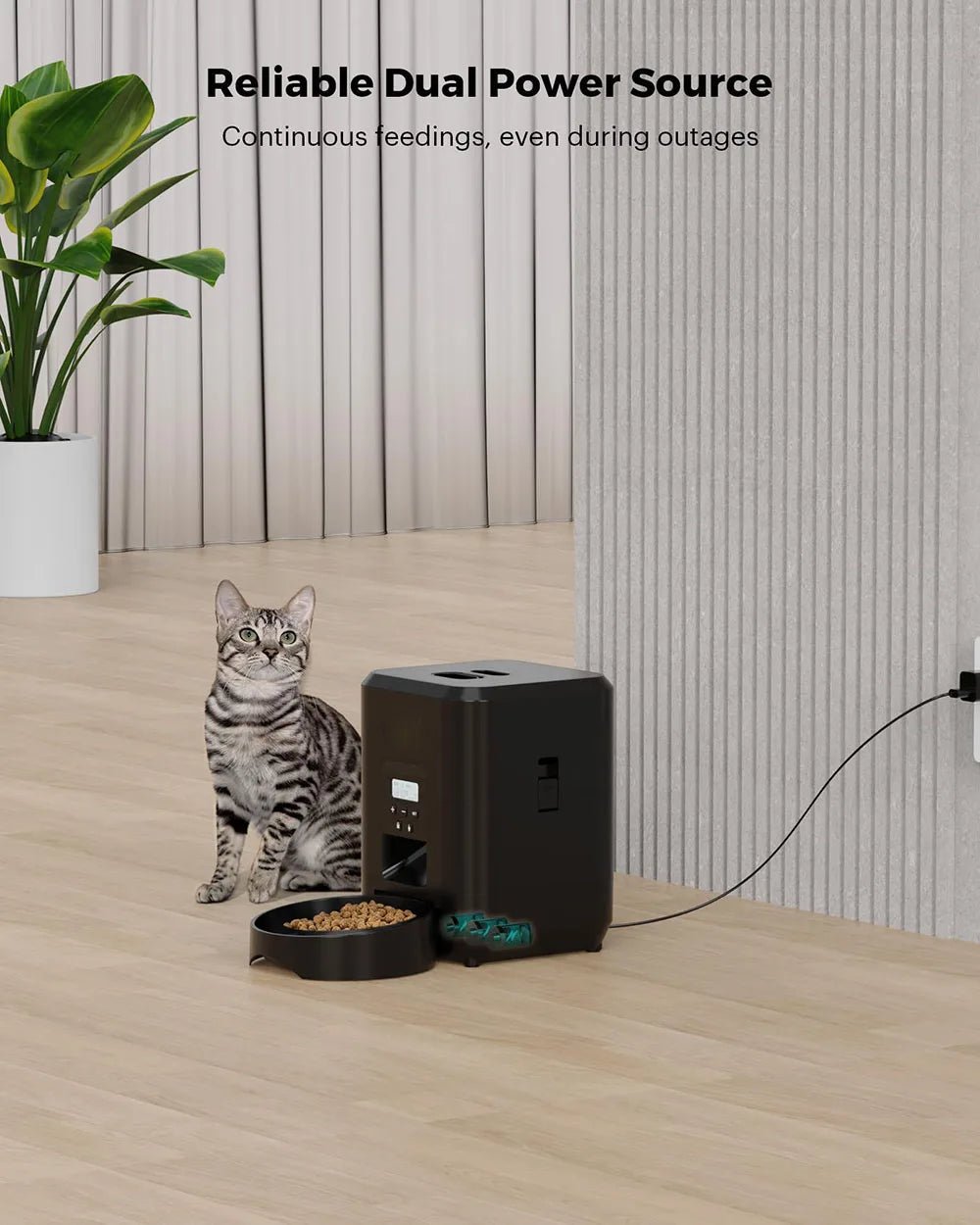 Smart Pet Feeder Automatic Cat Feeder Dog Slow Food Machine With Timed Quantitative Automatic Cat Food Dispenser Cat Dog Bowl - JENZOS