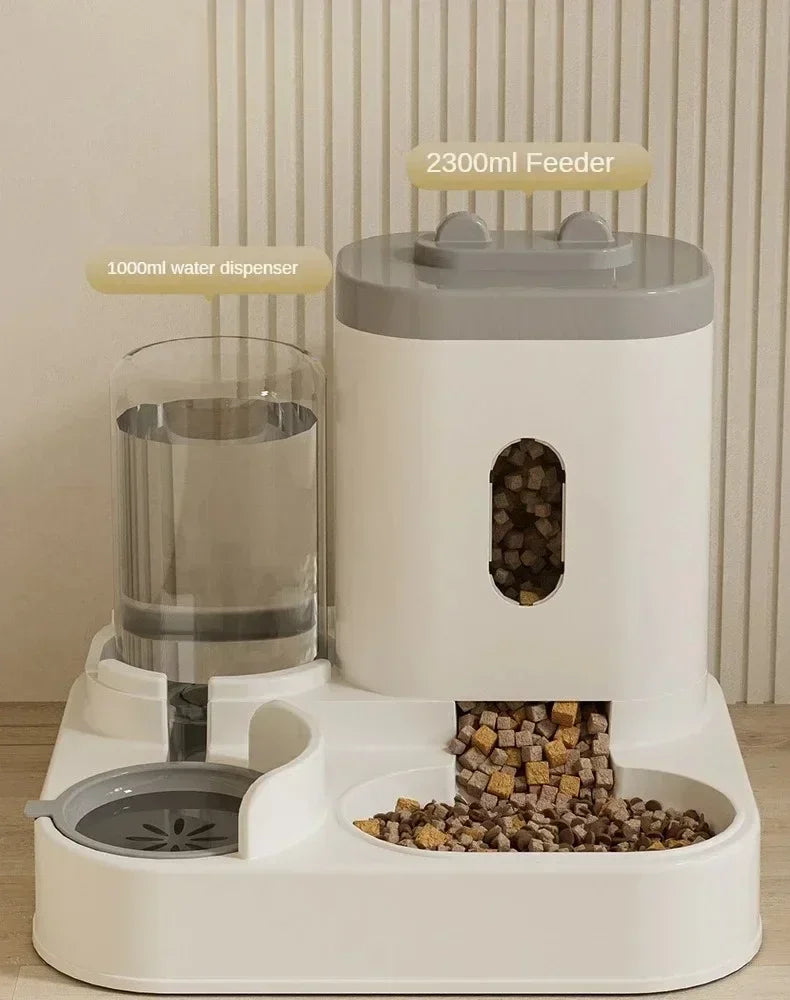 Automatische Voerbak met Waterfontein – 2L voor Katten & Honden