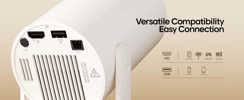 Magcubic HY300 Pro+ Draagbare Beamer – Android 14 & WiFi 6