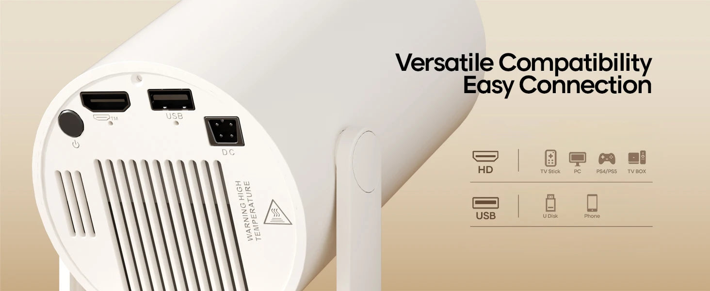 Magcubic HY300 Pro+ Draagbare Beamer – Android 14 & WiFi 6