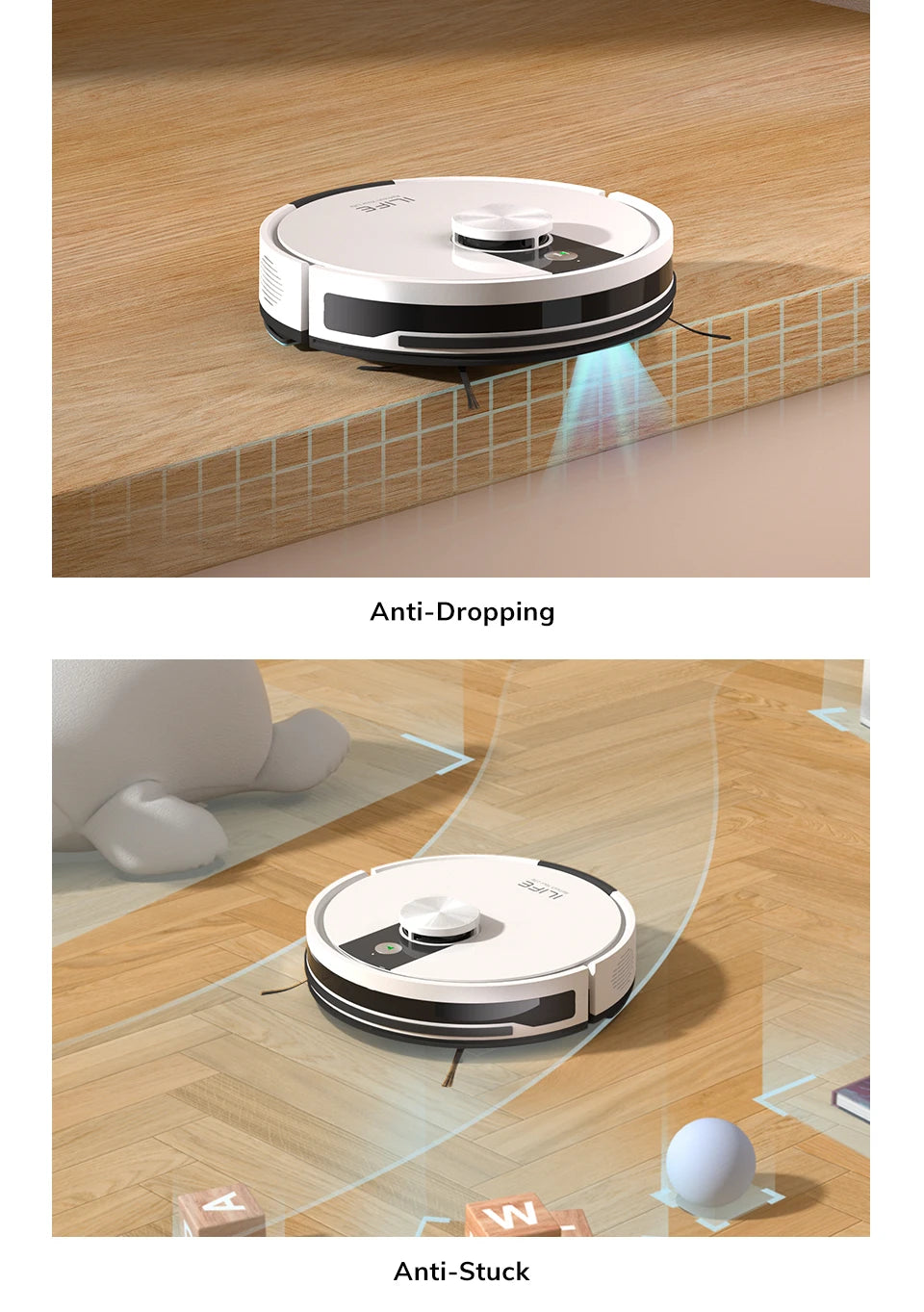 ILIFE A12 Pro Robotstofzuiger met Dweilfunctie – LIDAR & 3000Pa