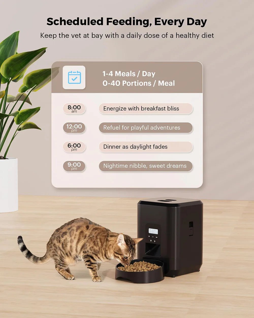 Smart Pet Feeder Automatic Cat Feeder Dog Slow Food Machine With Timed Quantitative Automatic Cat Food Dispenser Cat Dog Bowl - JENZOS