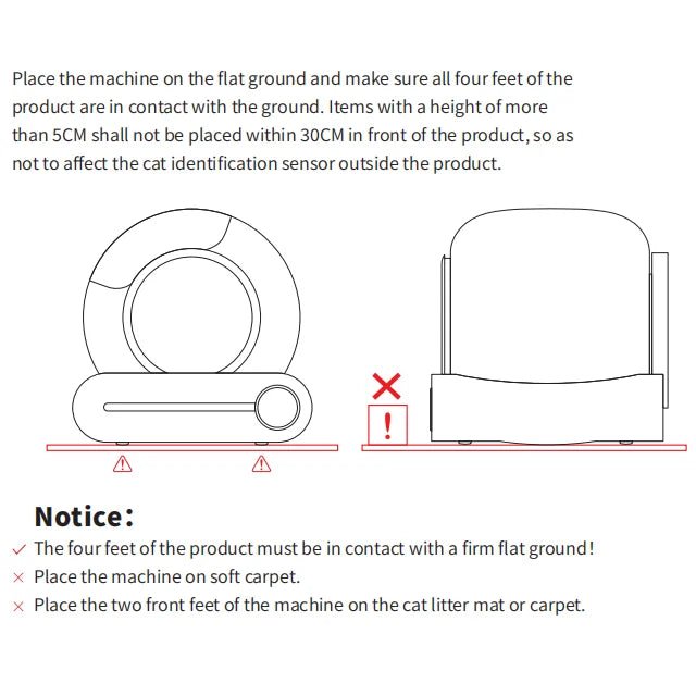 Automatic Self - Cleaning Cat Litter Box - 65L, APP Control, WiFi, Odor Eliminator - JENZOS