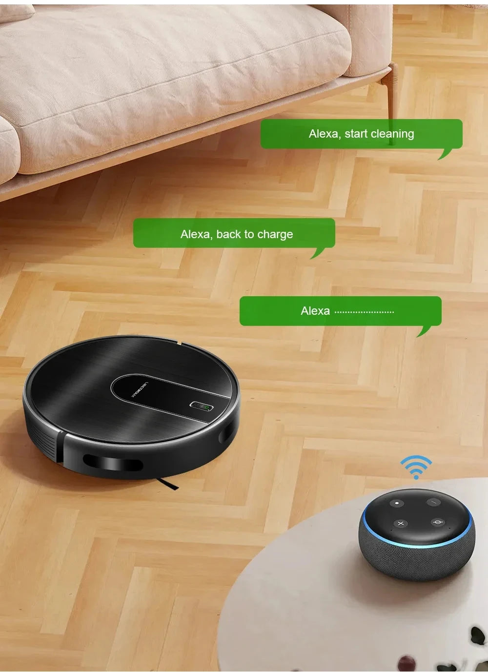 2-in-1 Robotstofzuiger met Dweilfunctie – 4000Pa & WiFi