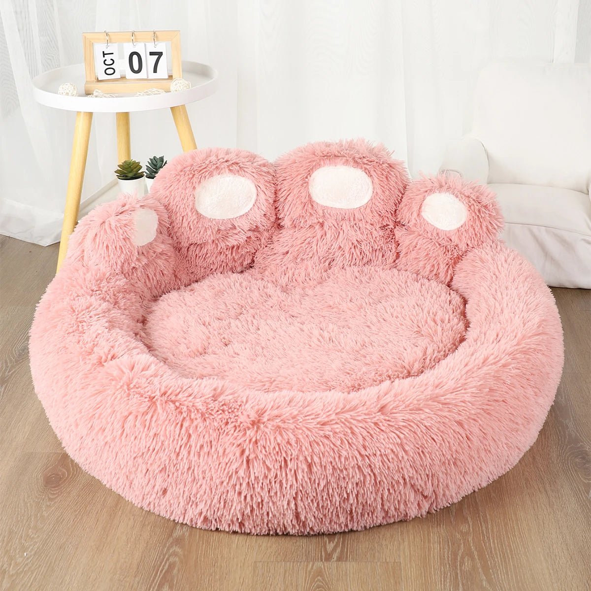 Fluffy Dog Bed Winter Warm Large Pet Products Small Sofa Baskets Pets Kennel Mat Puppy Cats Supplies Basket Blanket Accessories - JENZOS
