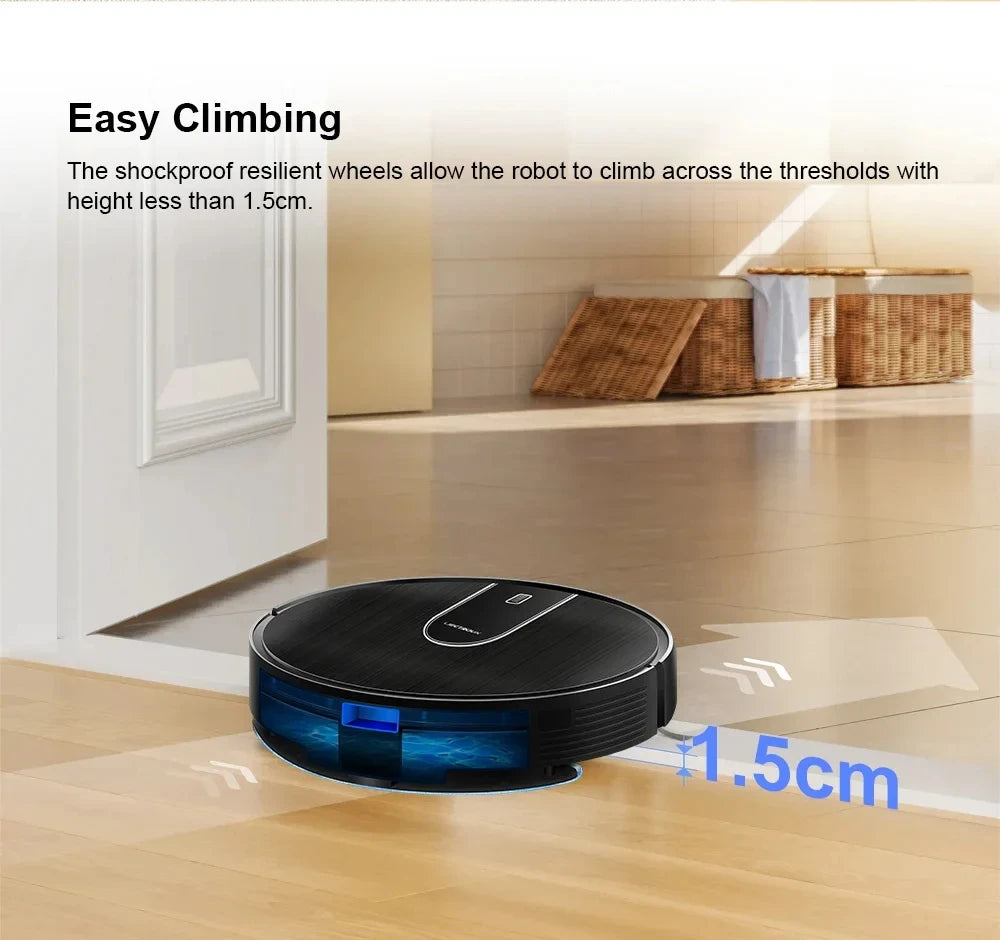 2-in-1 Robotstofzuiger met Dweilfunctie – 4000Pa & WiFi