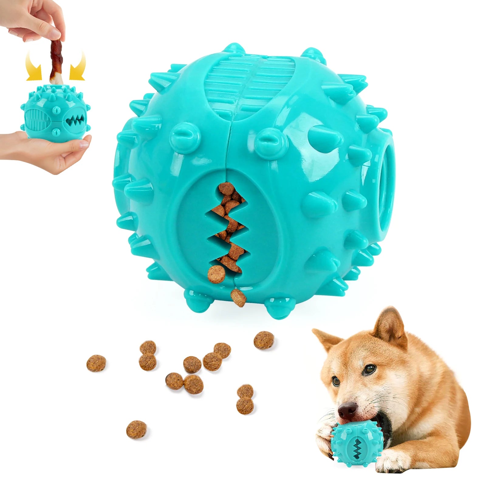 Dog Chew Toy - Interactive Sound Ball for Teeth Cleaning & Training - JENZOS