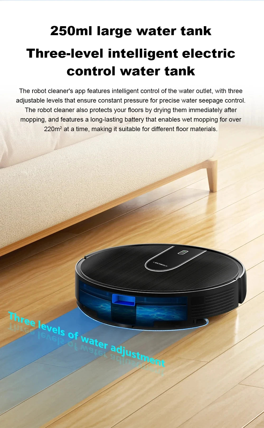 2-in-1 Robotstofzuiger met Dweilfunctie – 4000Pa & WiFi