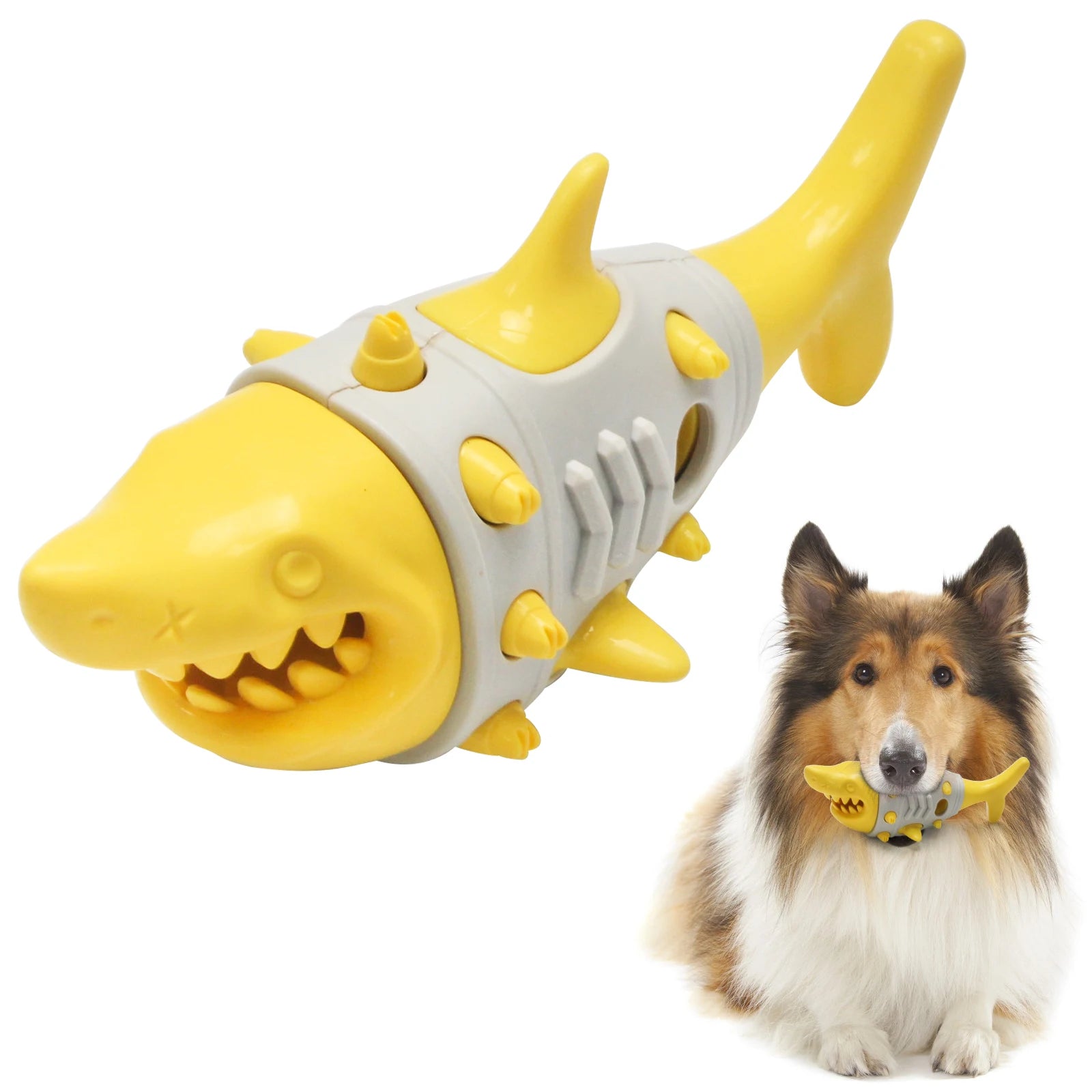 Dog Chew Toy - Interactive Sound Ball for Teeth Cleaning & Training - JENZOS