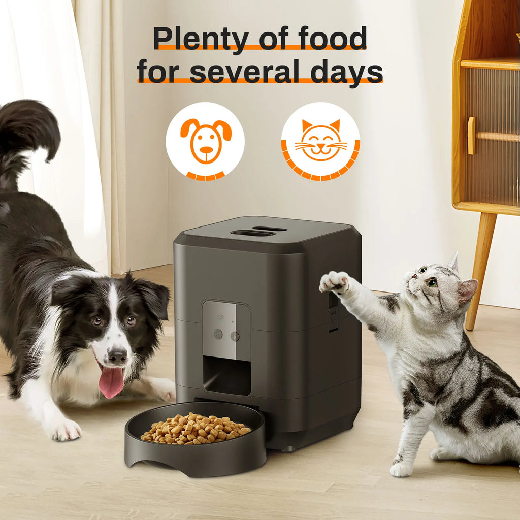 Smart Pet Feeder Automatic Cat Feeder Dog Slow Food Machine With Timed Quantitative Automatic Cat Food Dispenser Cat Dog Bowl - JENZOS