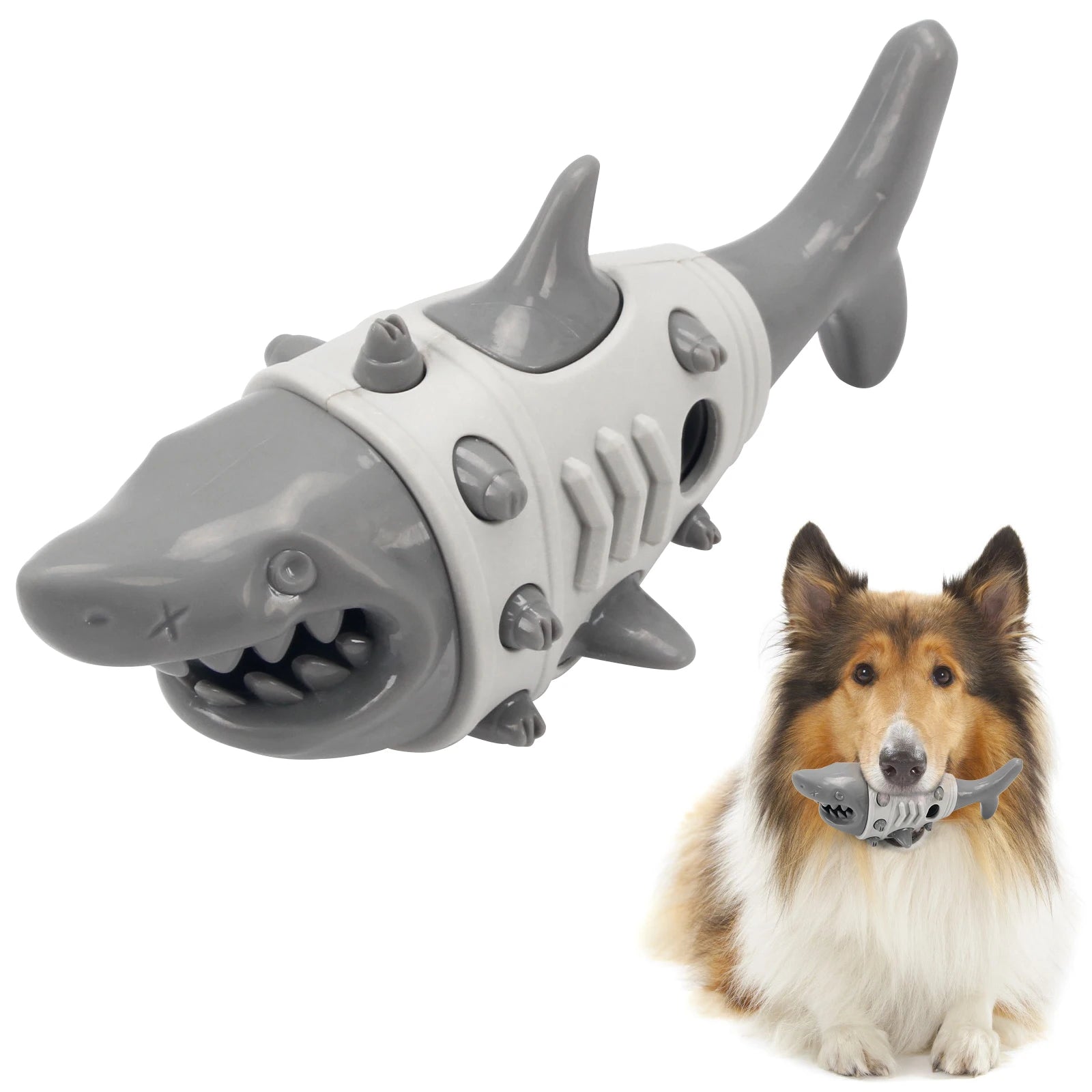 Dog Chew Toy - Interactive Sound Ball for Teeth Cleaning & Training - JENZOS