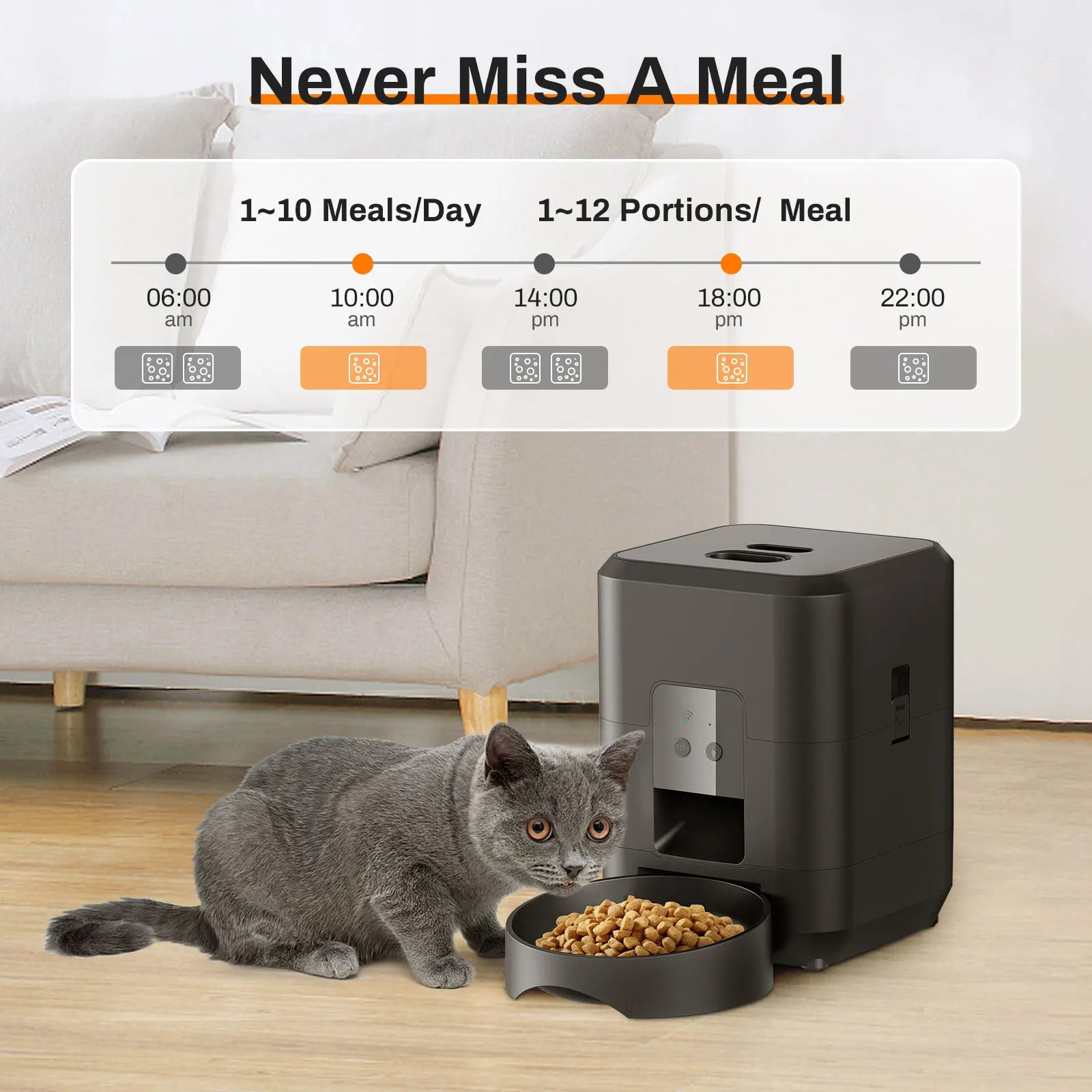 Smart Pet Feeder Automatic Cat Feeder Dog Slow Food Machine With Timed Quantitative Automatic Cat Food Dispenser Cat Dog Bowl - JENZOS