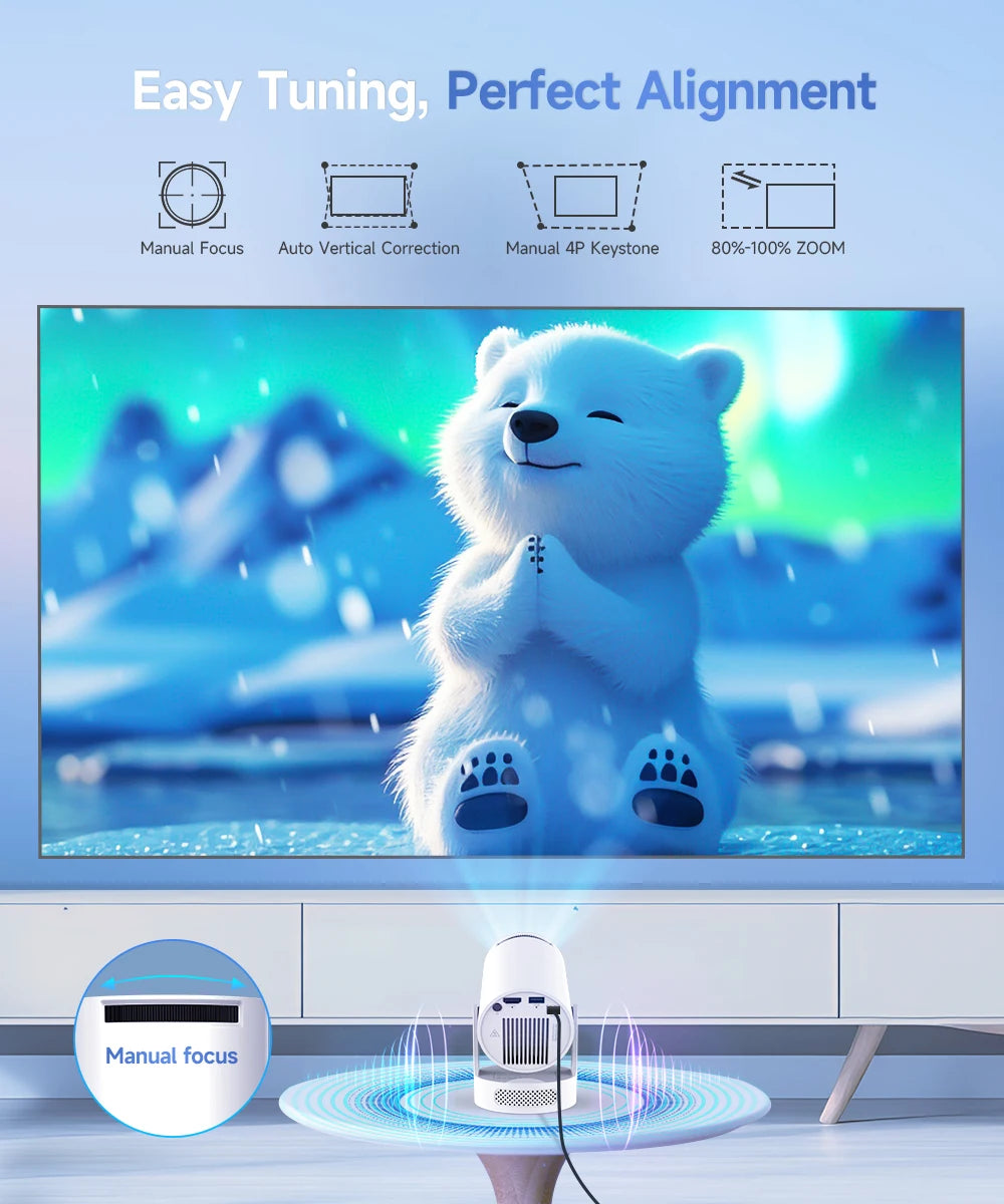 Magcubic HY300 Pro+ Draagbare Beamer – Android 14 & WiFi 6