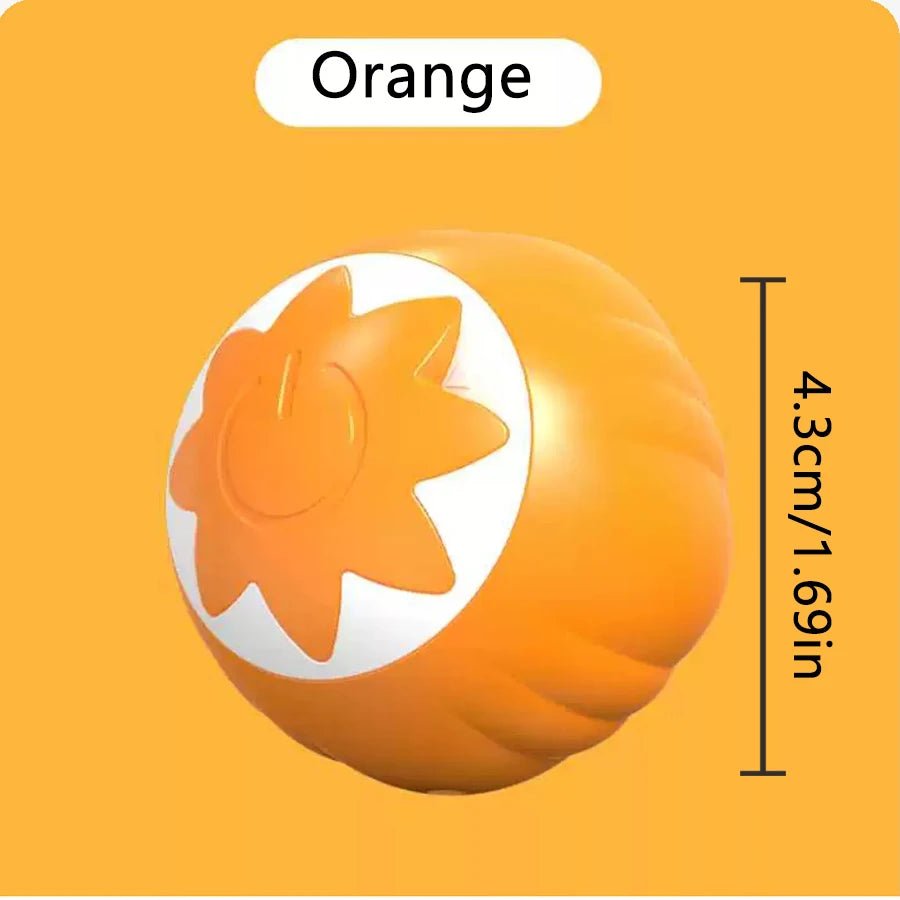 Smart Cat Toys Ball Automatic Interactive Pets Electric Rolling Teaser USB Rechargeable Kitty Moving Bouncing ball Birthday gift - JENZOS