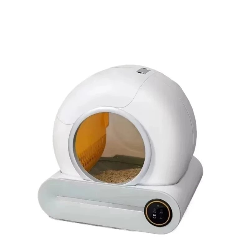 Automatic Self - Cleaning Cat Litter Box - 65L, APP Control, WiFi, Odor Eliminator - JENZOS