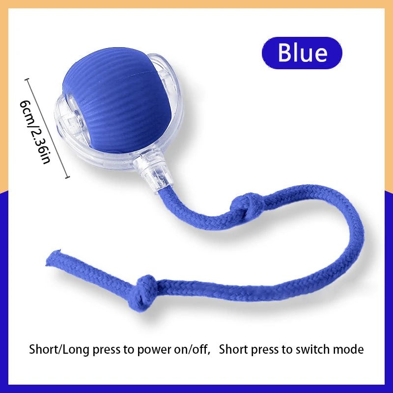 Smart Cat Toys Ball Automatic Interactive Pets Electric Rolling Teaser USB Rechargeable Kitty Moving Bouncing ball Birthday gift - JENZOS