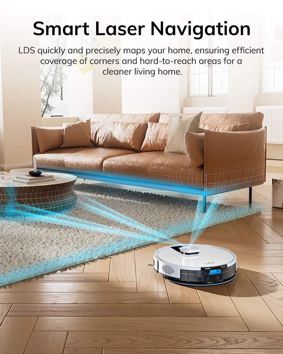 ILIFE A12 Pro Robotstofzuiger met Dweilfunctie – LIDAR & 3000Pa