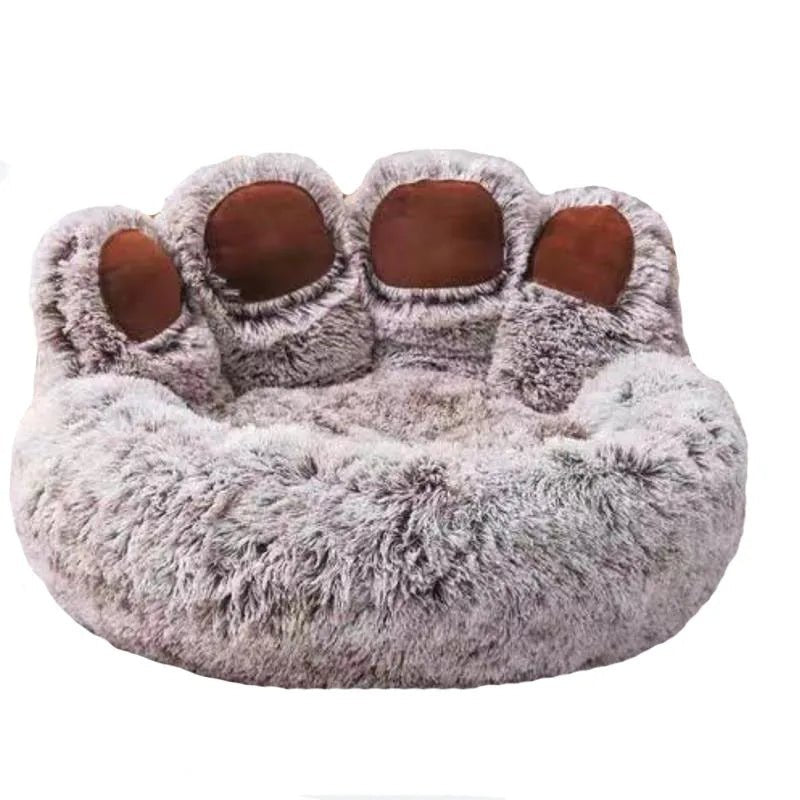 Fluffy Dog Bed Winter Warm Large Pet Products Small Sofa Baskets Pets Kennel Mat Puppy Cats Supplies Basket Blanket Accessories - JENZOS