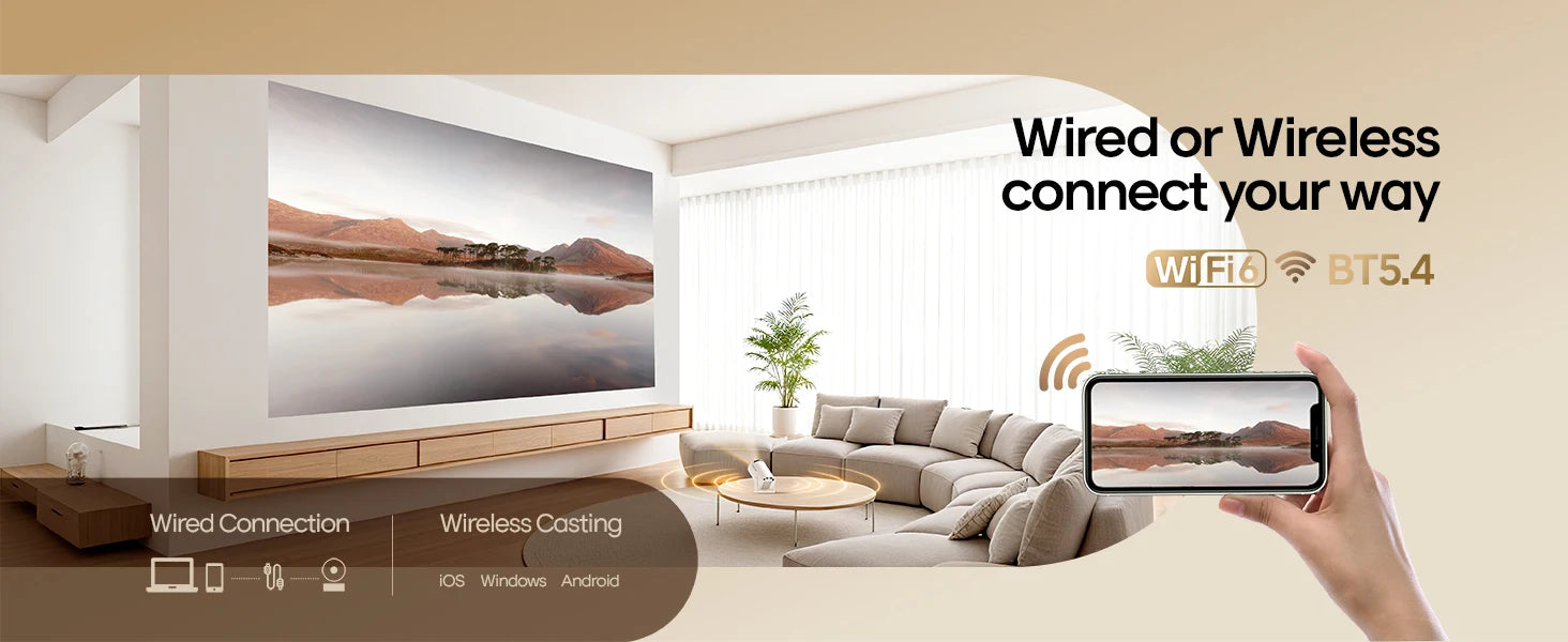 Magcubic HY300 Pro+ Draagbare Beamer – Android 14 & WiFi 6