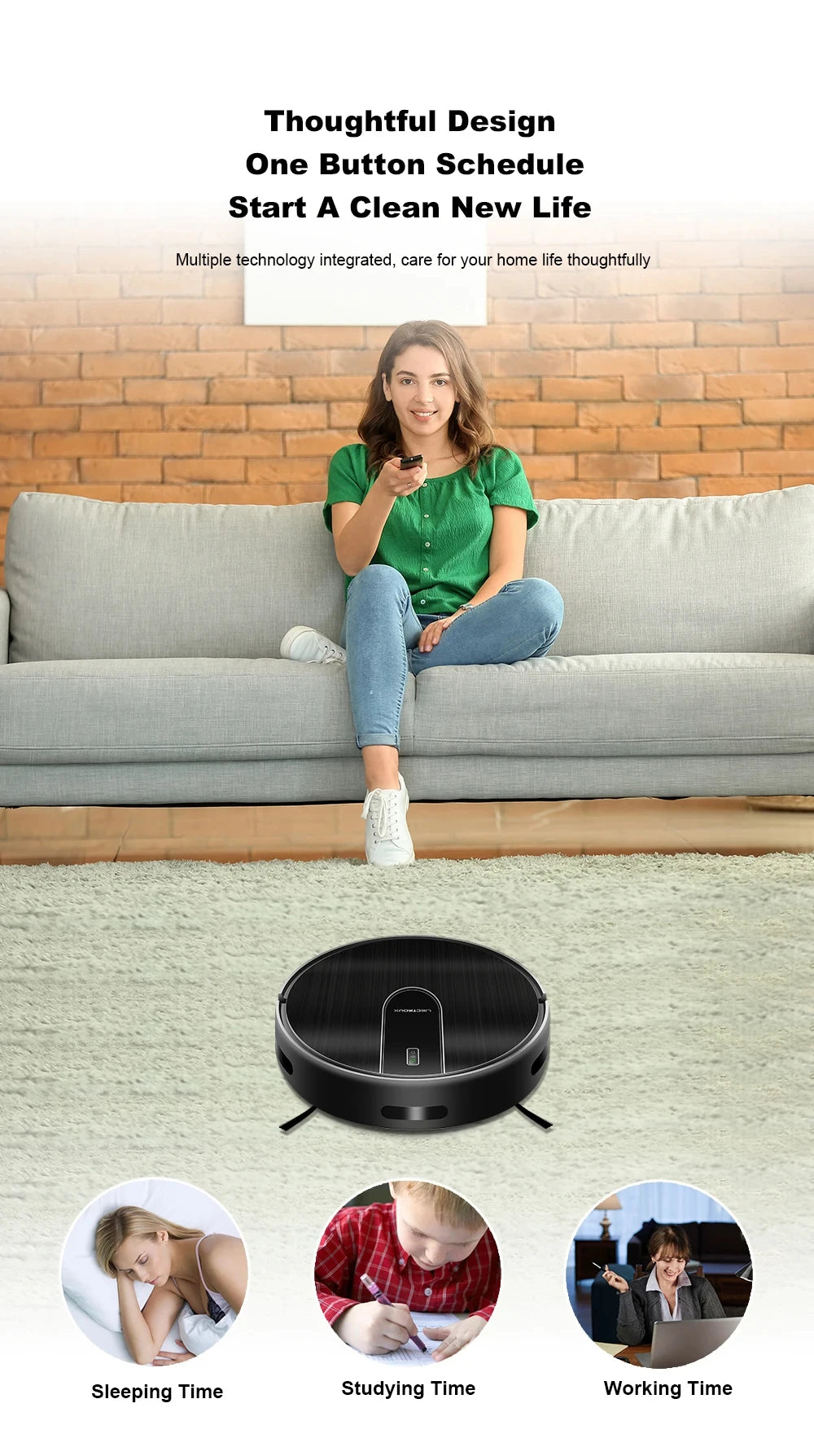 2-in-1 Robotstofzuiger met Dweilfunctie – 4000Pa & WiFi