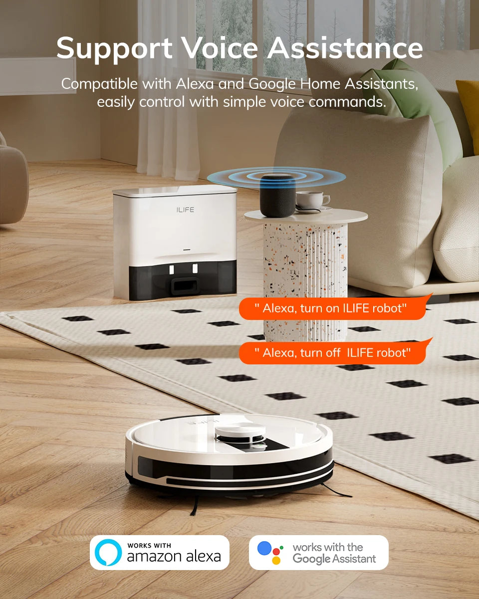 ILIFE A12 Pro Robotstofzuiger met Dweilfunctie – LIDAR & 3000Pa