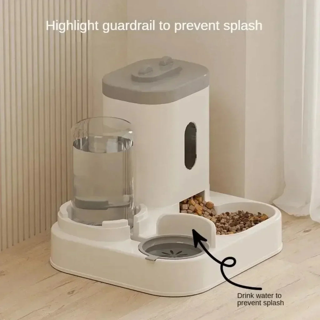 Automatische Voerbak met Waterfontein – 2L voor Katten & Honden