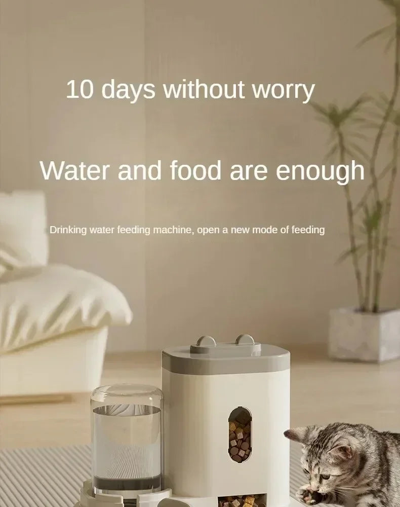 Automatische Voerbak met Waterfontein – 2L voor Katten & Honden