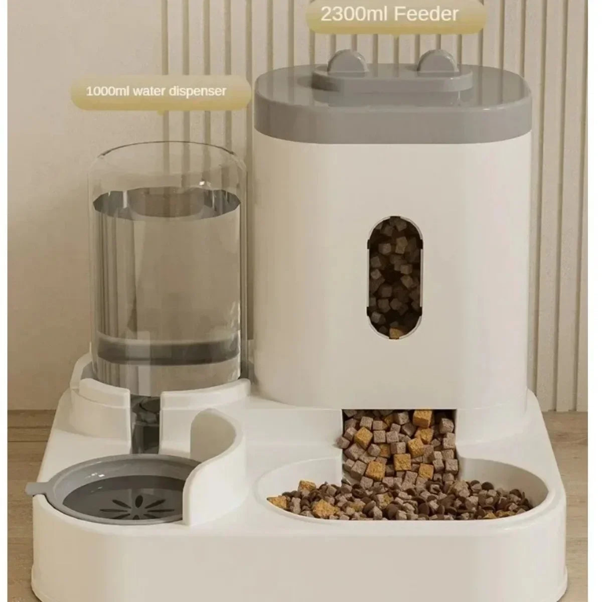 Automatische Voerbak met Waterfontein – 2L voor Katten & Honden