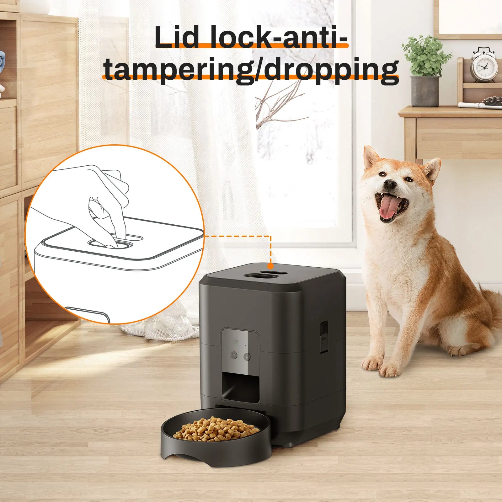 Smart Pet Feeder Automatic Cat Feeder Dog Slow Food Machine With Timed Quantitative Automatic Cat Food Dispenser Cat Dog Bowl - JENZOS