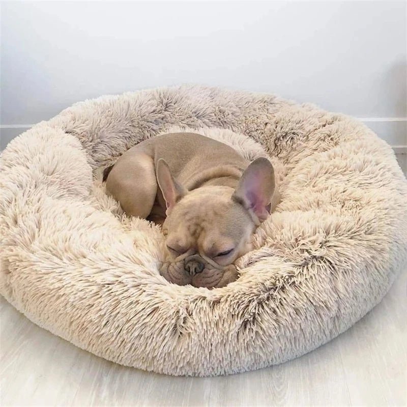 40 - 90cm 6 Sizes Round Pet Bed for Large Dog Bed Super Soft Cat Bed Plush Dog House for Medium Dog House Winter Warm Sleeping - JENZOS