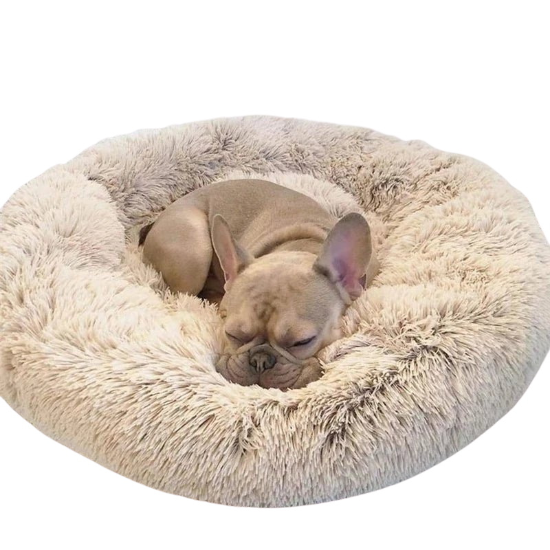 40-90cm 6 Maten Rond Huisdierbed Voor Grote Hond Bed Super Zacht Kat Bed Pluche Hond Huis Voor Middelgrote Hond Huis Winter Warm Slapen