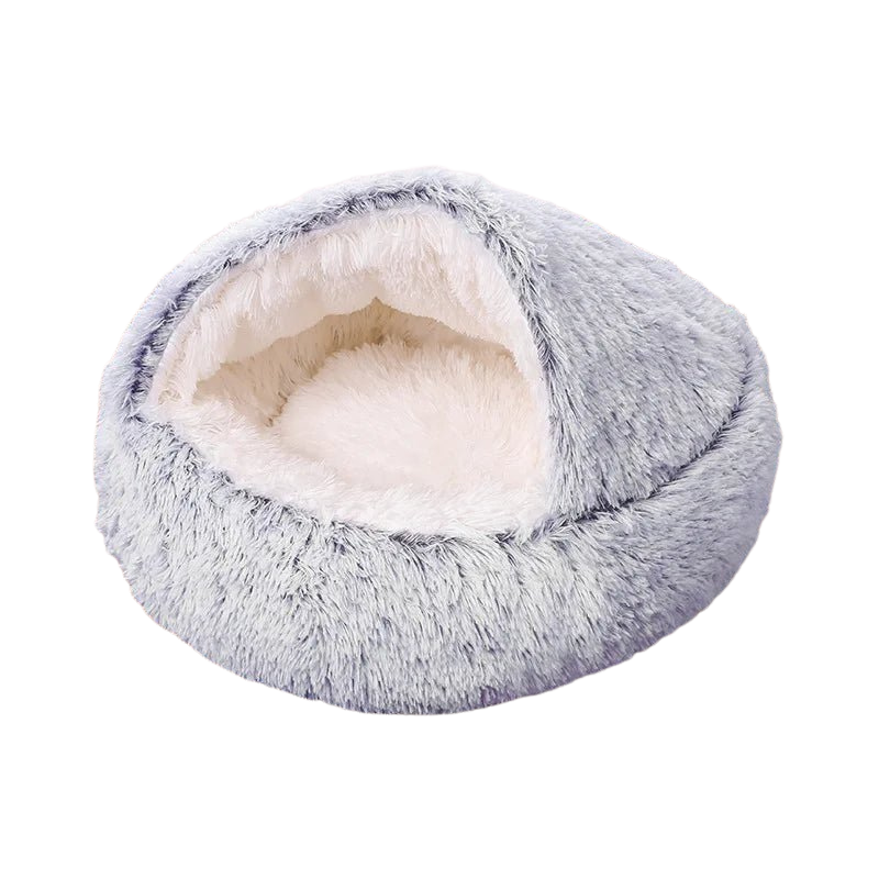 Winter Pluche Huisdier Kat Bed Rond Kat Kussen Kat Huis 2-in-1 Warm Kat Mand Huisdier Slaapzak Kat Nest Kennel Voor Kleine Hond Geschikt Nieuw